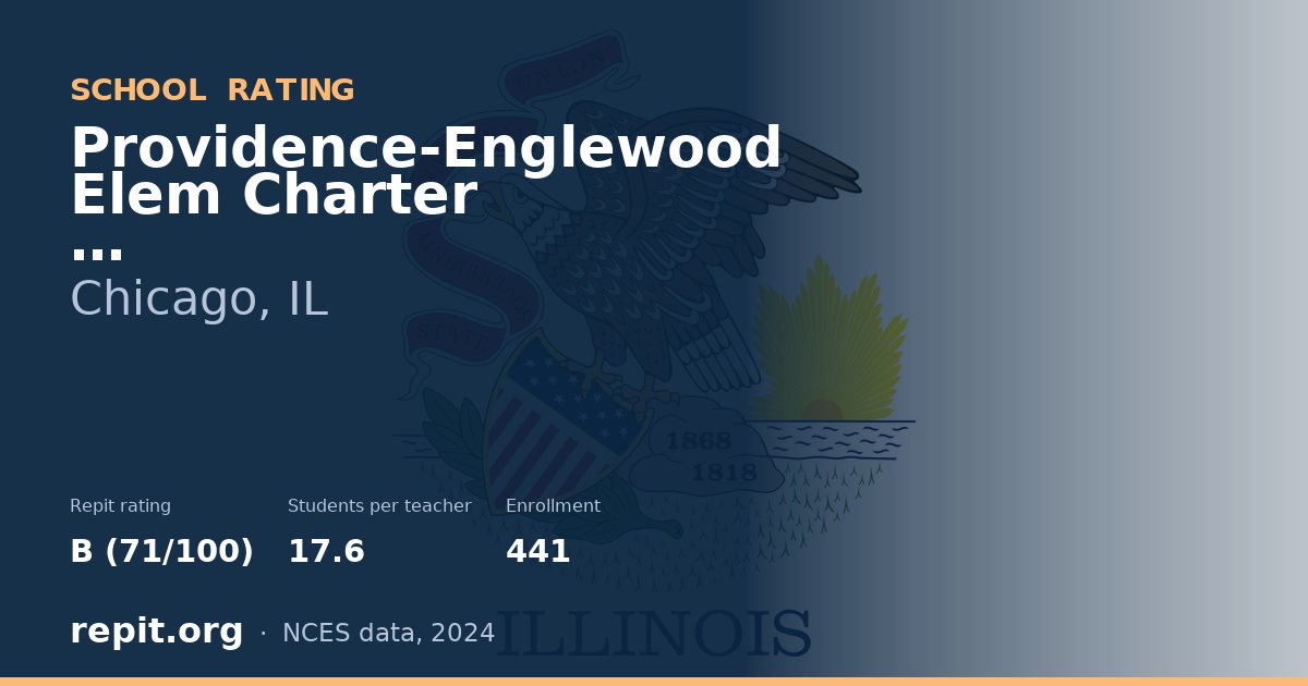 Providence-Englewood Elem Charter, Chicago, IL — Repit school rating B (71/100)
