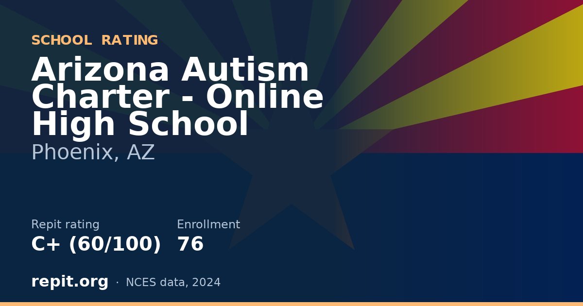 Arizona Autism Charter - Online High School, Phoenix, AZ — Repit school rating C+ (60/100)