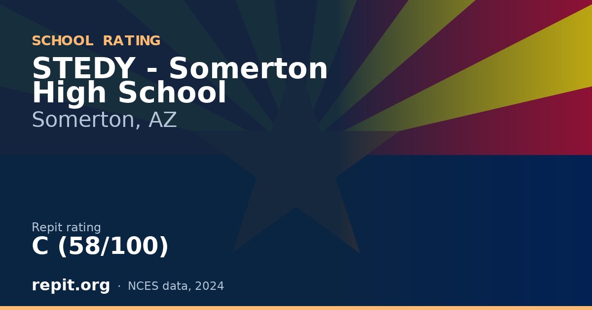 STEDY - Somerton High School, Somerton, AZ — Repit school rating C (58/100)