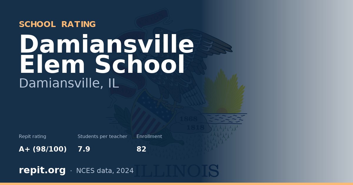 Damiansville Elem School, Damiansville, IL — Repit school rating A+ (98/100)