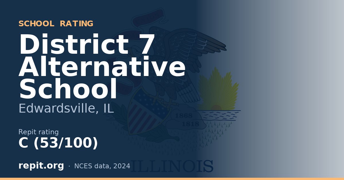 District 7 Alternative School, Edwardsville, IL — Repit school rating C (53/100)