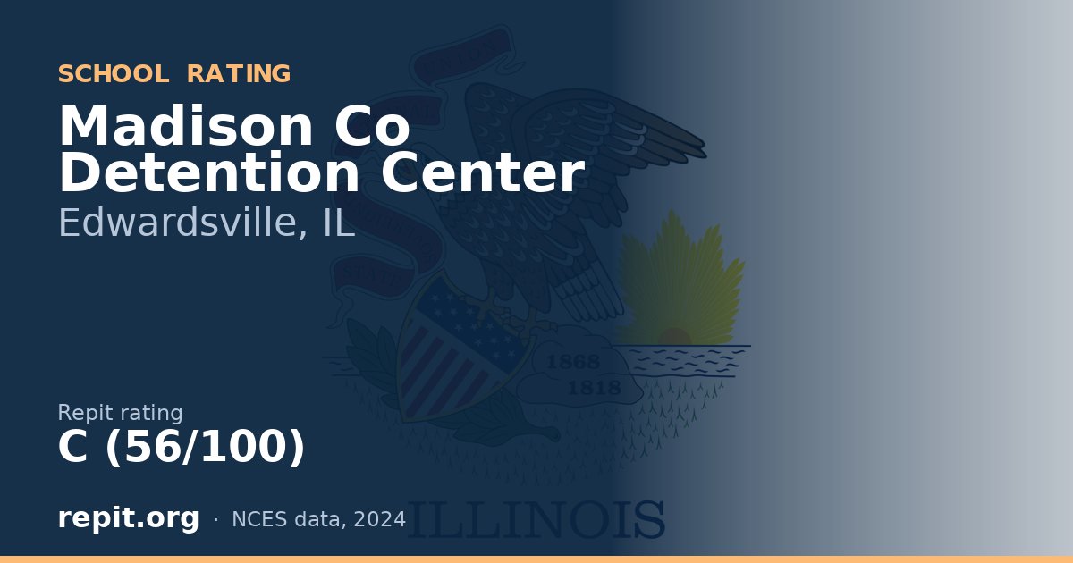 Madison Co Detention Center, Edwardsville, IL — Repit school rating C (56/100)