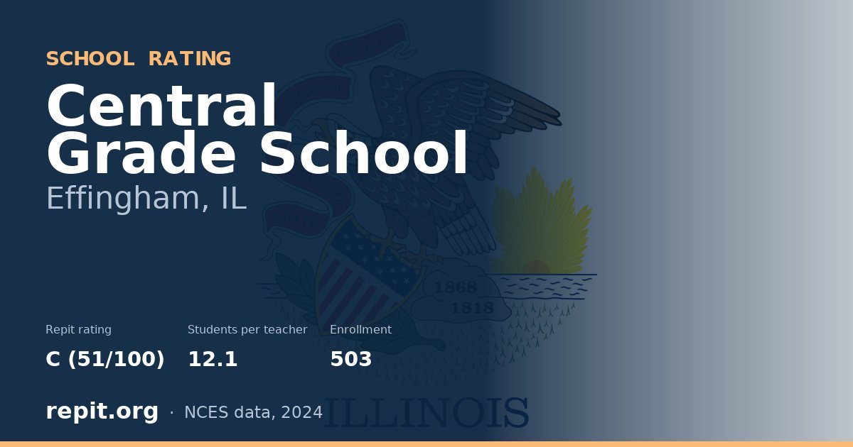 Central Grade School, Effingham, IL — Repit school rating C (51/100)