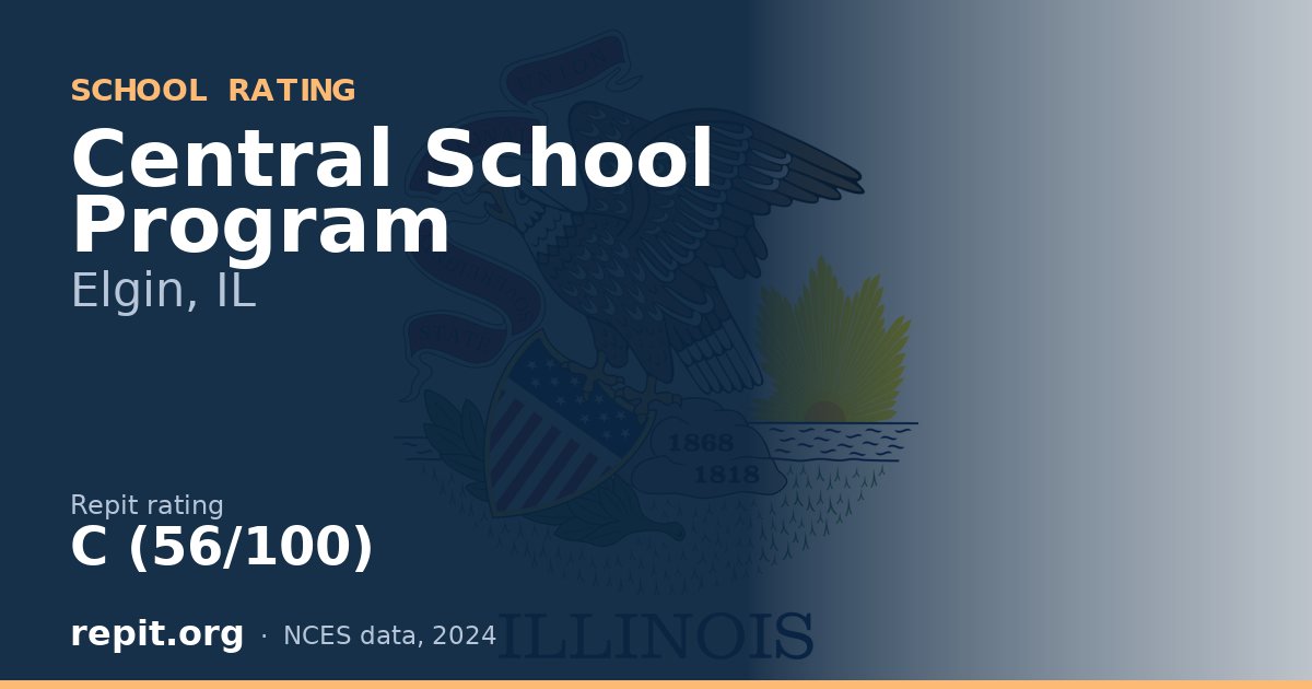 Central School Program, Elgin, IL — Repit school rating C (56/100)