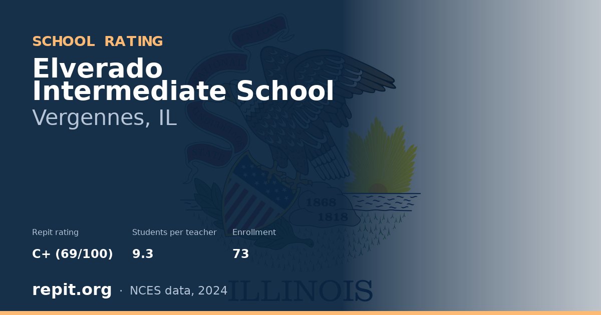 Elverado Intermediate School, Vergennes, IL — Repit school rating C+ (69/100)