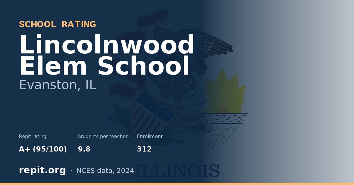 Lincolnwood Elem School, Evanston, IL — Repit school rating A+ (95/100)