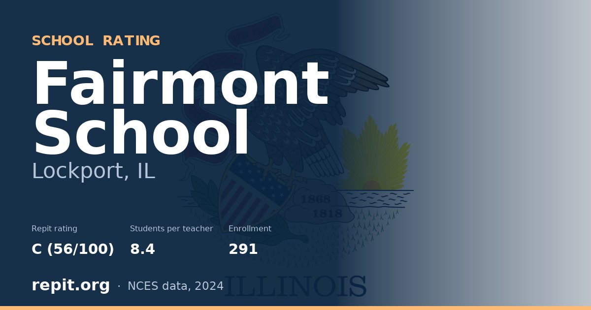 Fairmont School, Lockport, IL — Repit school rating C (56/100)