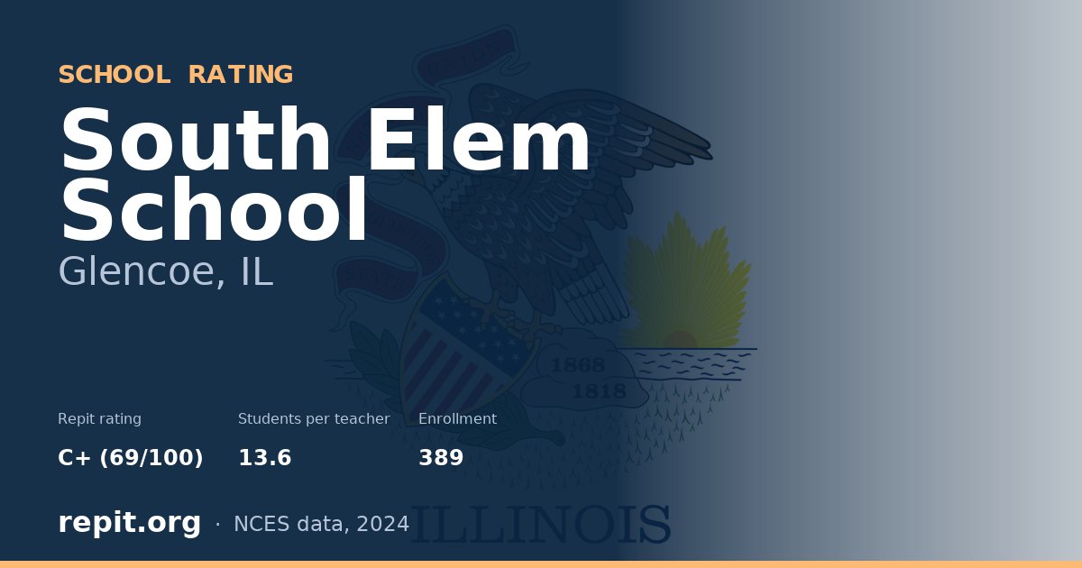 South Elem School, Glencoe, IL — Repit school rating C+ (69/100)