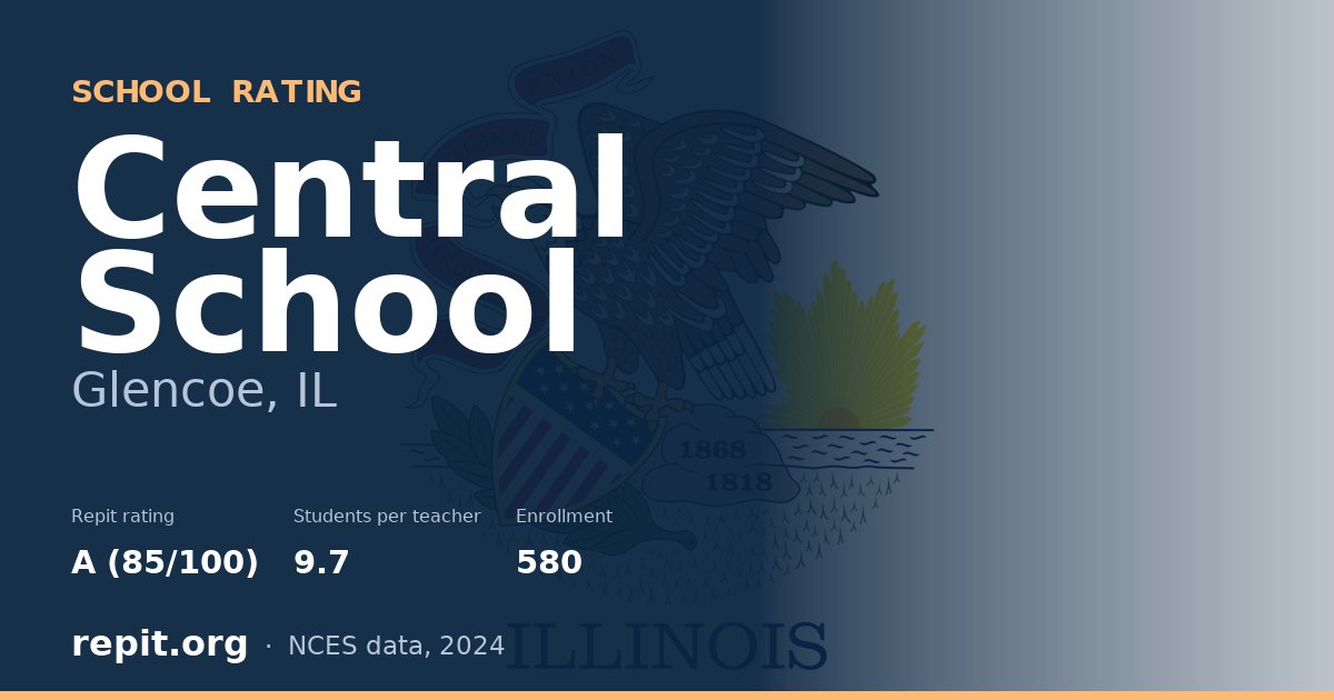 Central School, Glencoe, IL — Repit school rating A (85/100)