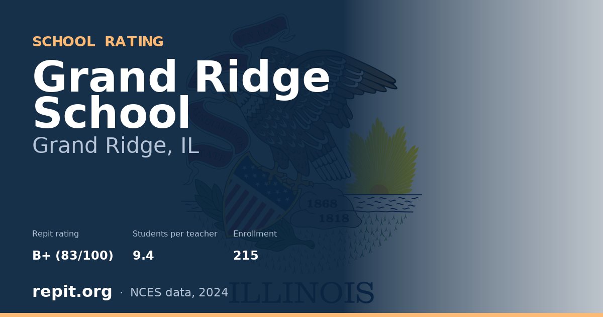 Grand Ridge School, Grand Ridge, IL — Repit school rating B+ (83/100)