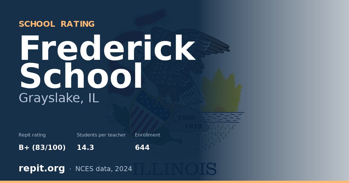 Frederick School, Grayslake, IL — Repit school rating B+ (83/100)