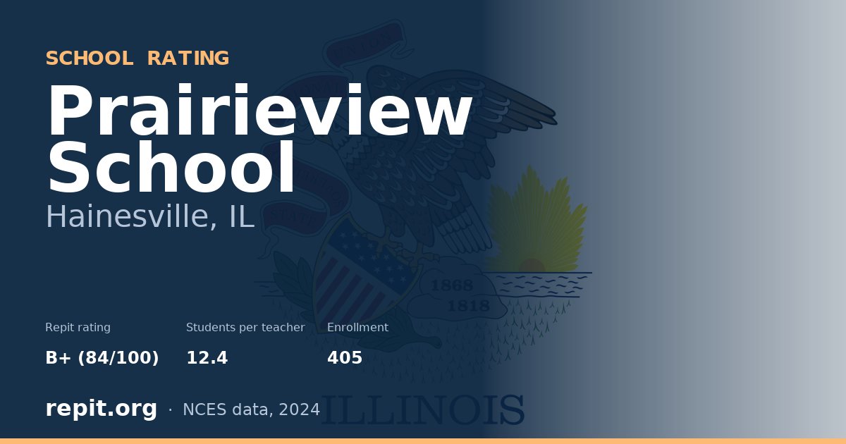 Prairieview School, Hainesville, IL — Repit school rating B+ (84/100)