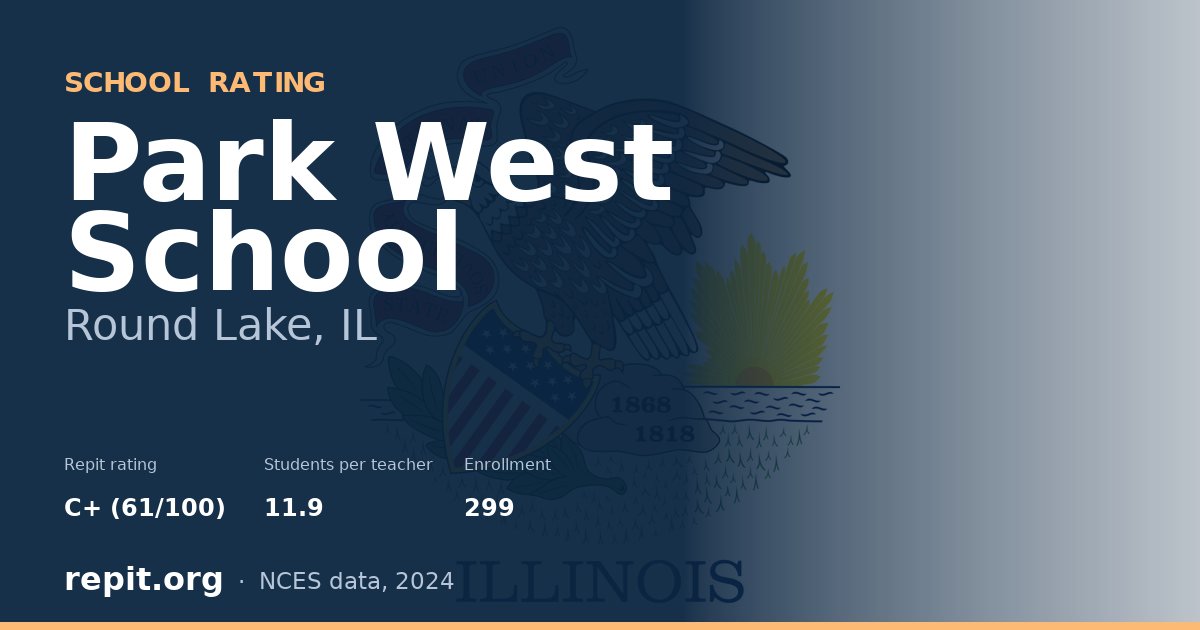 Park West School, Round Lake, IL — Repit school rating C+ (61/100)