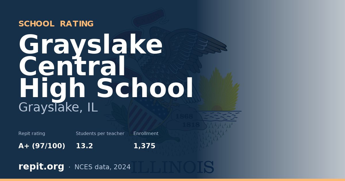 Grayslake Central High School, Grayslake, IL — Repit school rating A+ (97/100)