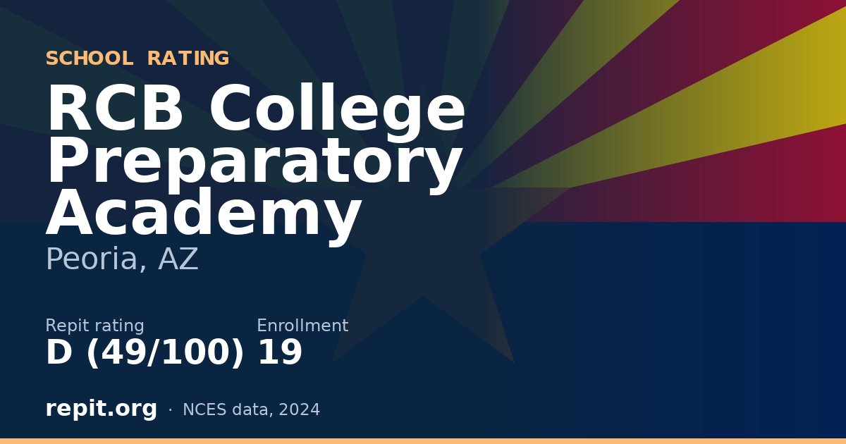 RCB College Preparatory Academy, Peoria, AZ — Repit school rating D (49/100)