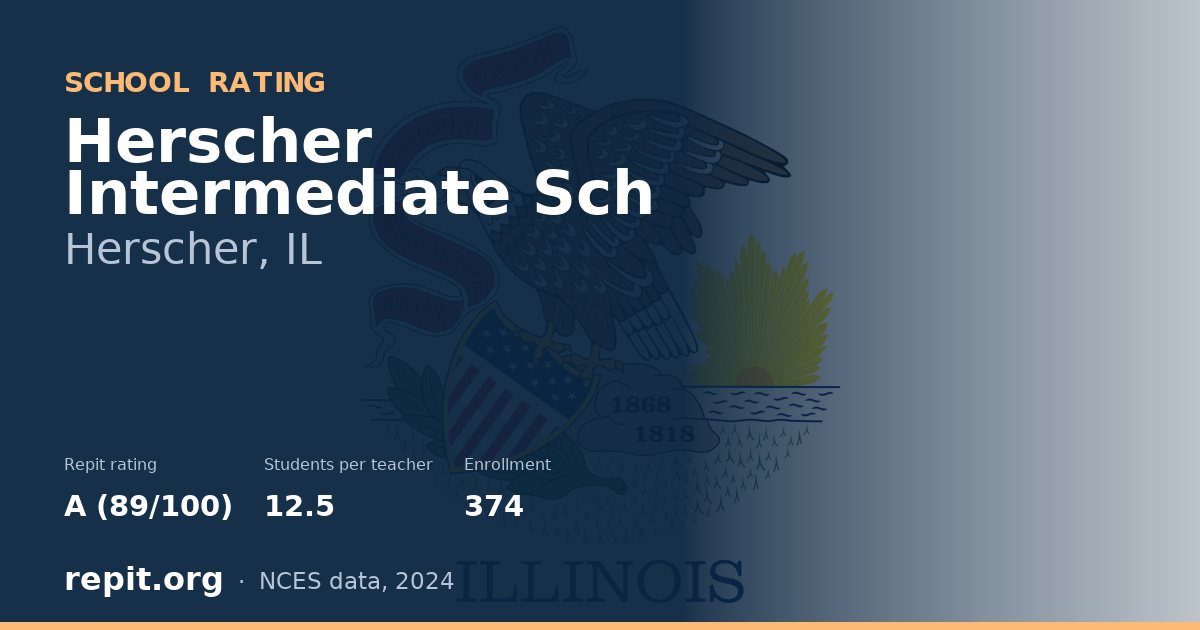 Herscher Intermediate Sch, Herscher, IL — Repit school rating A (89/100)