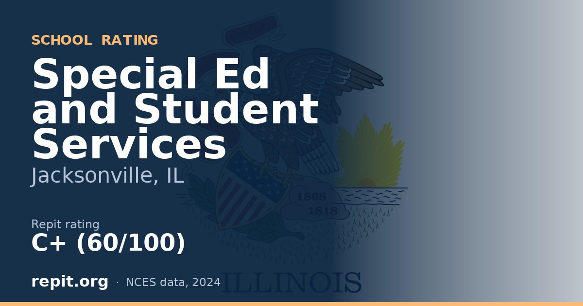 Special Ed and Student Services, Jacksonville, IL — Repit school rating C+ (60/100)