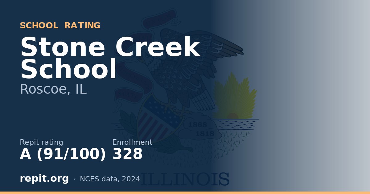 Stone Creek School, Roscoe, IL — Repit school rating A (91/100)