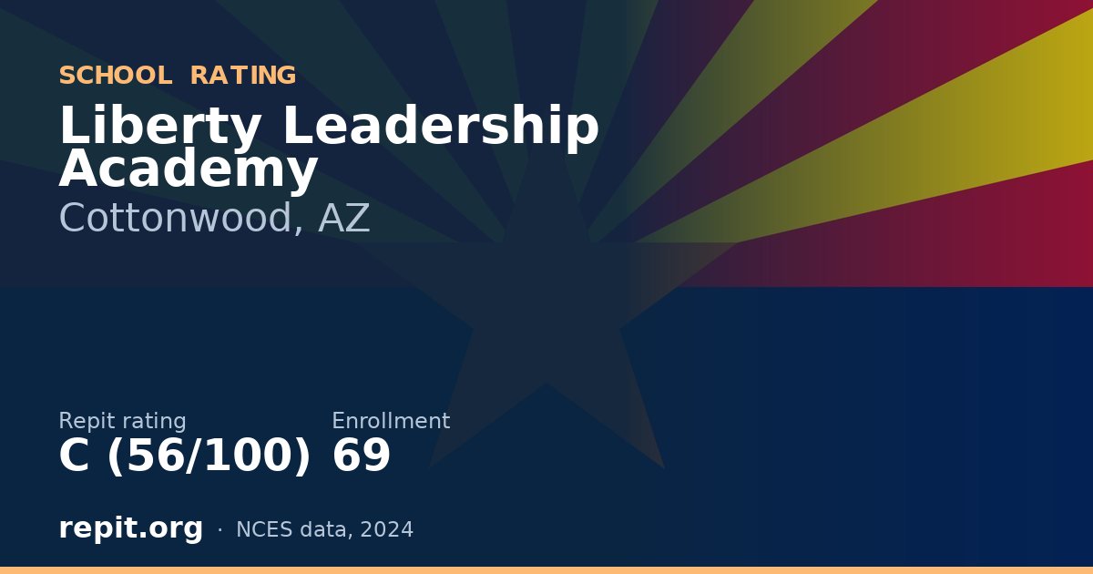 Liberty Leadership Academy, Cottonwood, AZ — Repit school rating C (56/100)