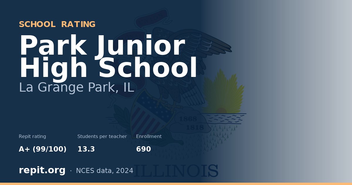 Park Junior High School, La Grange Park, IL — Repit school rating A+ (99/100)