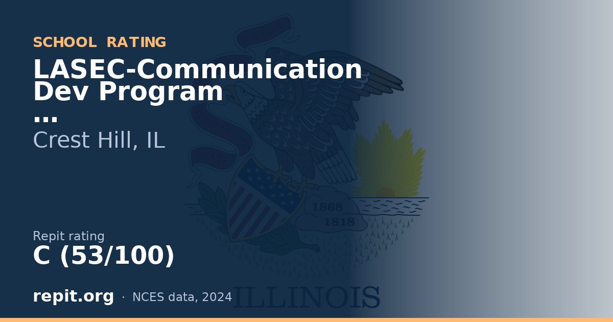 LASEC-Communication Dev Program, Crest Hill, IL — Repit school rating C (53/100)