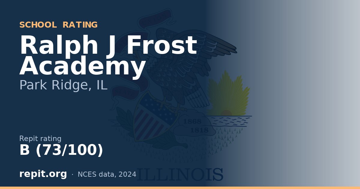 Ralph J Frost Academy, Park Ridge, IL — Repit school rating B (73/100)