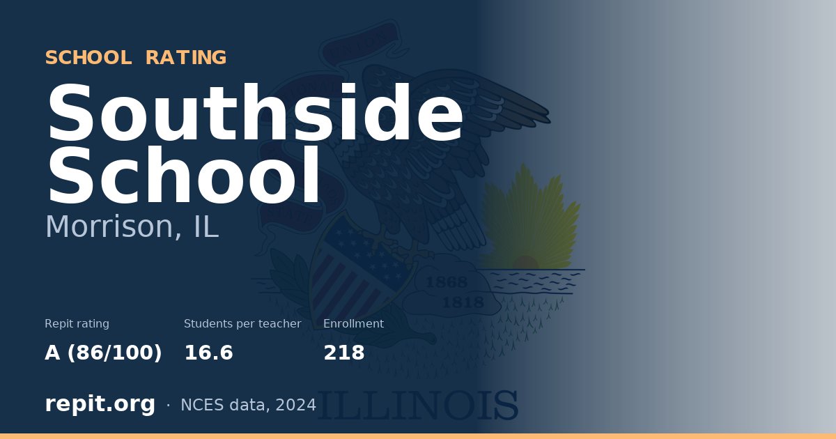 Southside School, Morrison, IL — Repit school rating A (86/100)