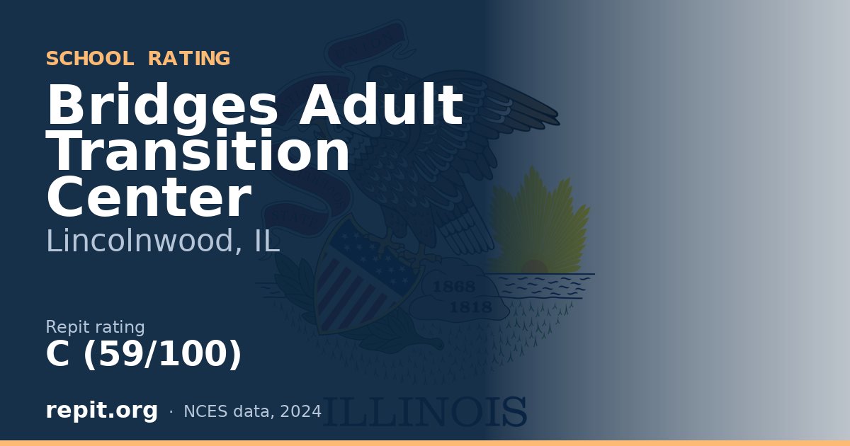Bridges Adult Transition Center, Lincolnwood, IL — Repit school rating C (59/100)