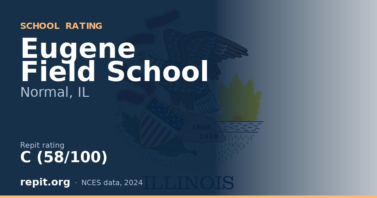 Eugene Field School, Normal, IL — Repit school rating C (58/100)