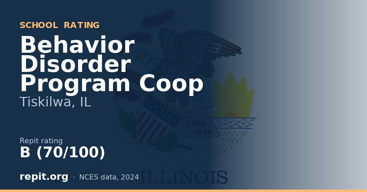 Behavior Disorder Program Coop, Tiskilwa, IL — Repit school rating B (70/100)