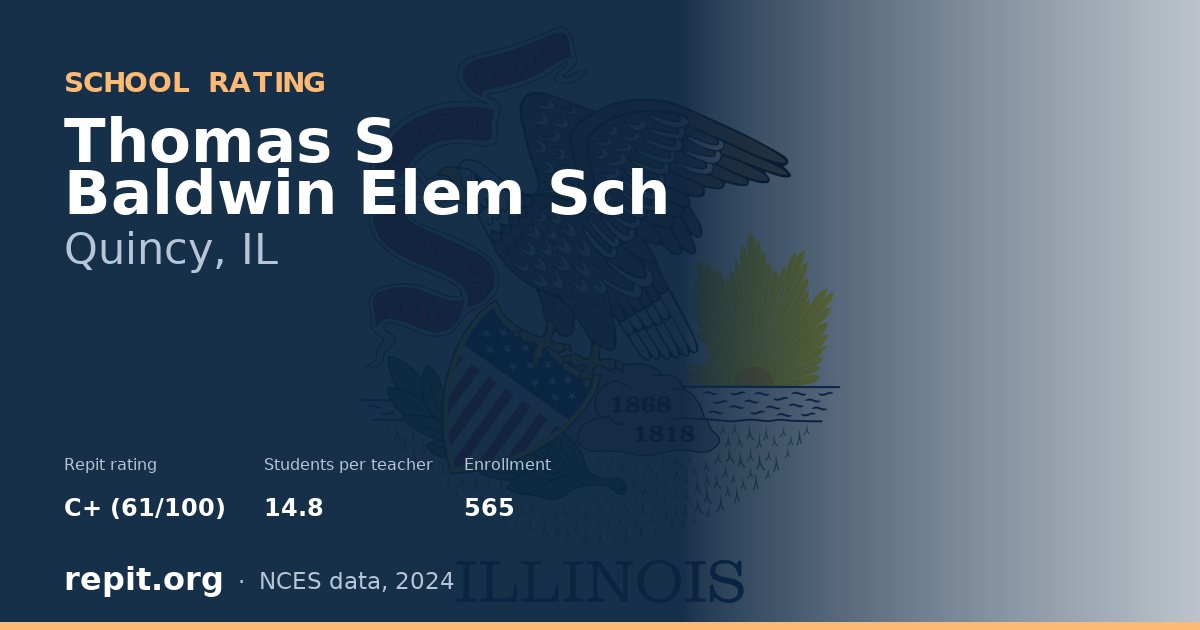 Thomas S Baldwin Elem Sch, Quincy, IL — Repit school rating C+ (61/100)