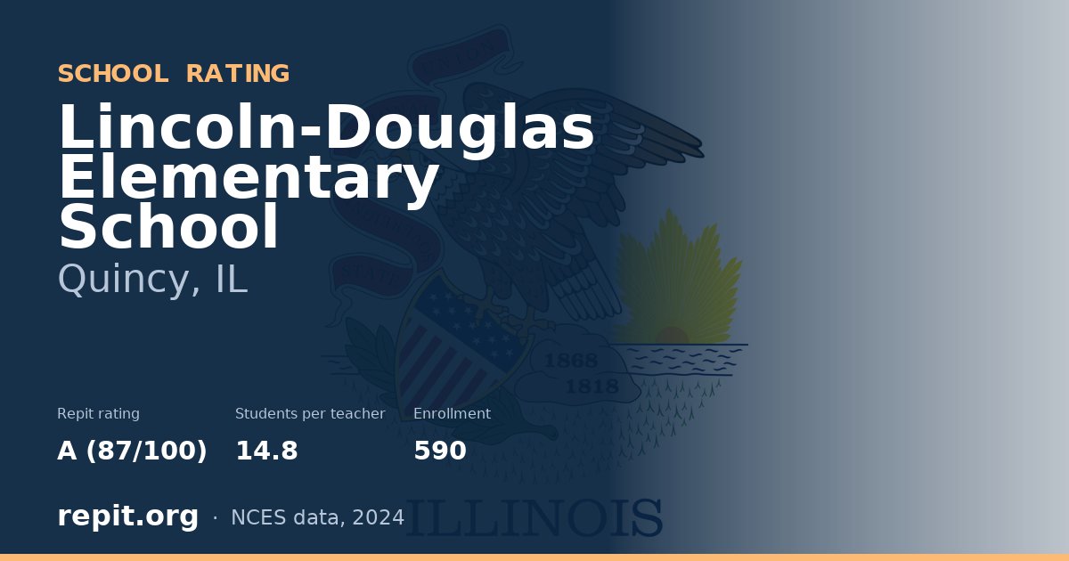 Lincoln-Douglas Elementary School, Quincy, IL — Repit school rating A (87/100)