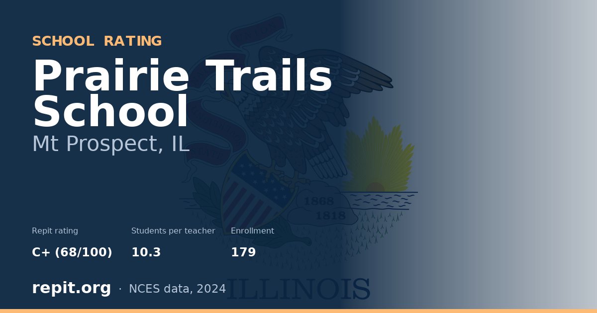 Prairie Trails School, Mt Prospect, IL — Repit school rating C+ (68/100)