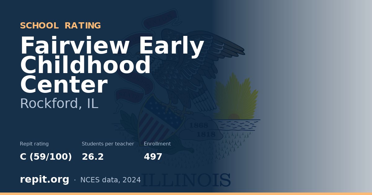 Fairview Early Childhood Center, Rockford, IL — Repit school rating C (59/100)