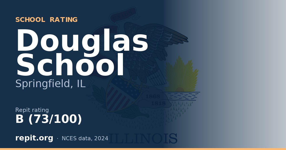 Douglas School, Springfield, IL — Repit school rating B (73/100)