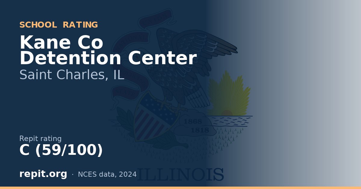 Kane Co Detention Center, Saint Charles, IL — Repit school rating C (59/100)