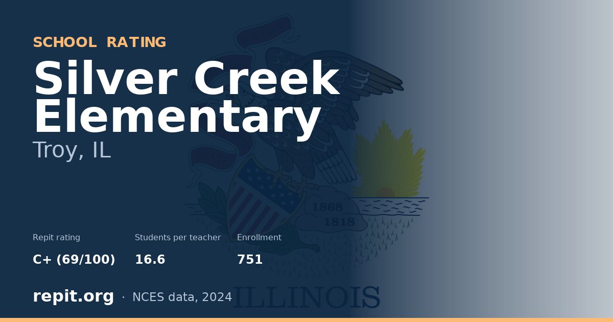 Silver Creek Elementary, Troy, IL — Repit school rating C+ (69/100)