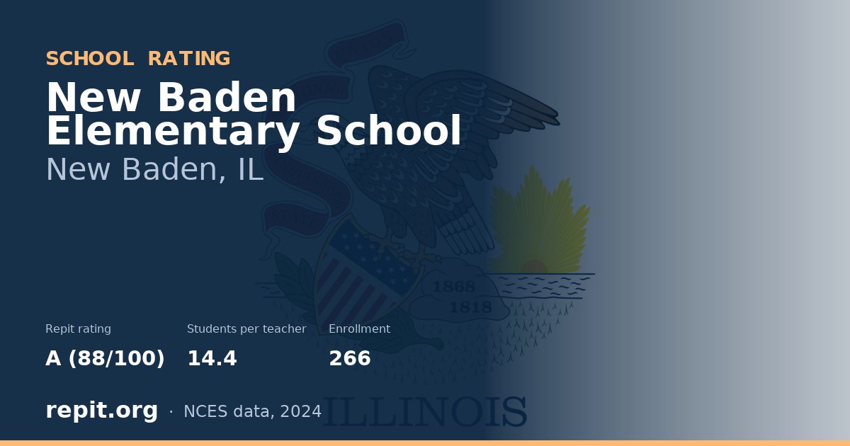 New Baden Elementary School, New Baden, IL — Repit school rating A (88/100)