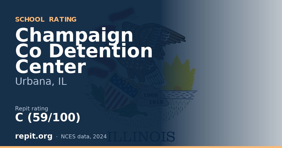 Champaign Co Detention Center, Urbana, IL — Repit school rating C (59/100)