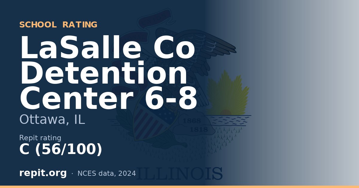 LaSalle Co Detention Center 6-8, Ottawa, IL — Repit school rating C (56/100)