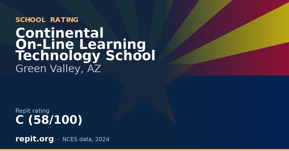 Continental On-Line Learning Technology School, Green Valley, AZ — Repit school rating C (58/100)
