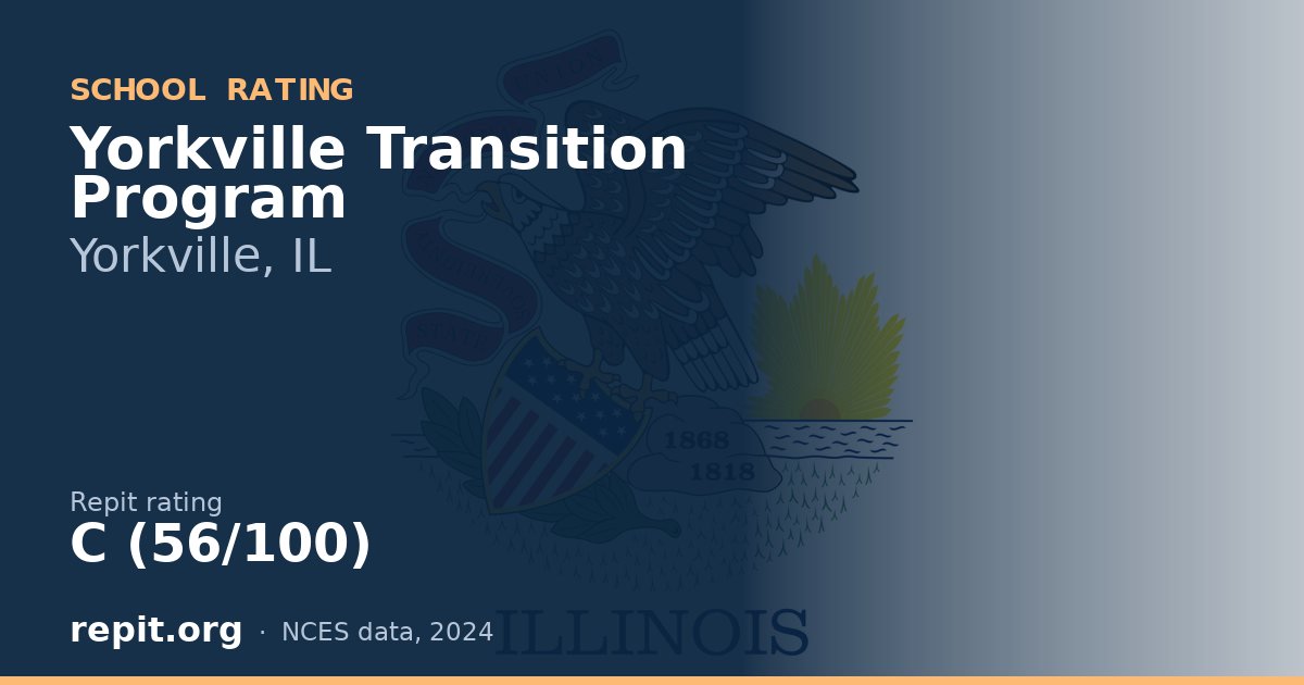 Yorkville Transition Program, Yorkville, IL — Repit school rating C (56/100)