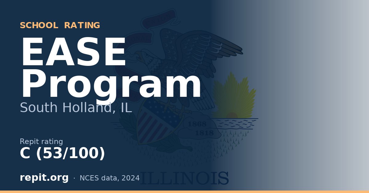 EASE Program, South Holland, IL — Repit school rating C (53/100)
