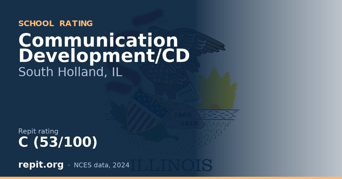 Communication Development/CD, South Holland, IL — Repit school rating C (53/100)