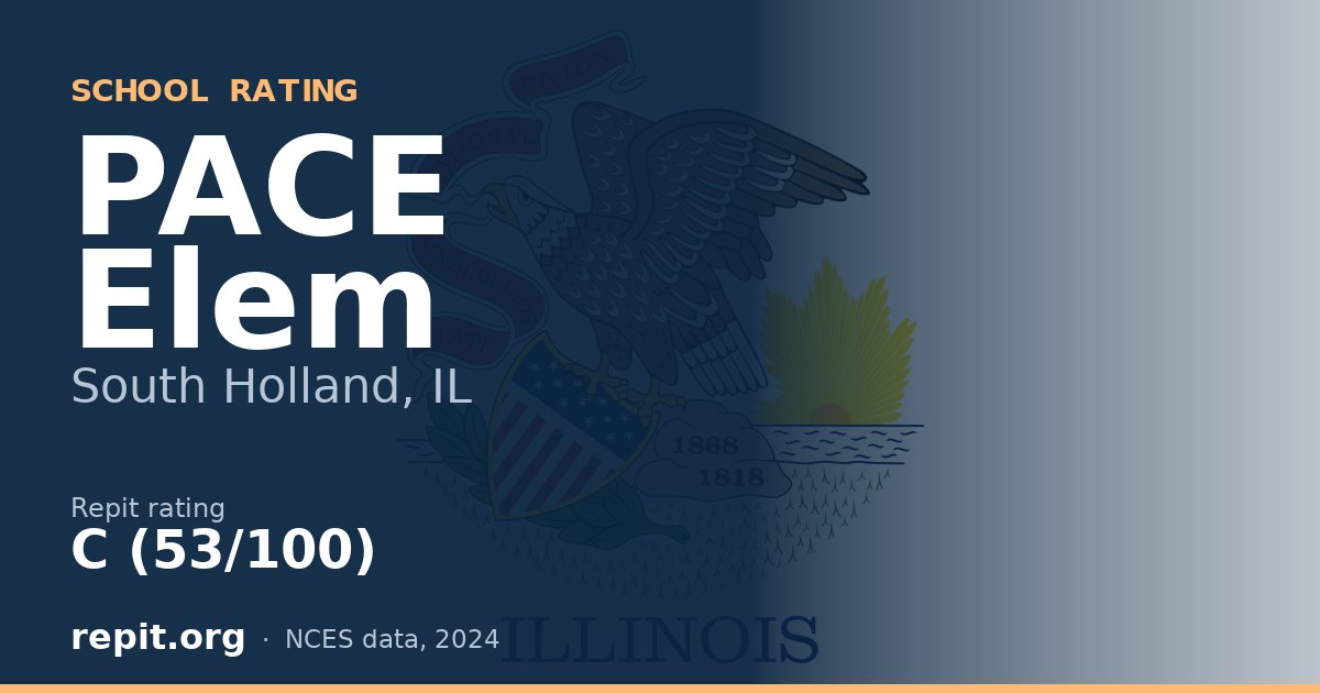 PACE Elem, South Holland, IL — Repit school rating C (53/100)