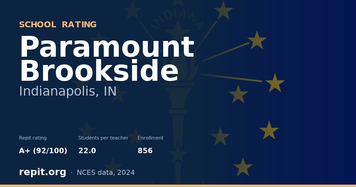 Paramount Brookside, Indianapolis, IN — Repit school rating A+ (92/100)