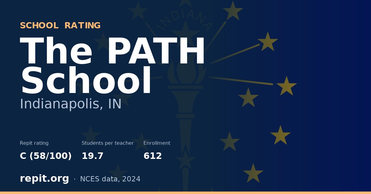 The PATH School, Indianapolis, IN — Repit school rating C (58/100)