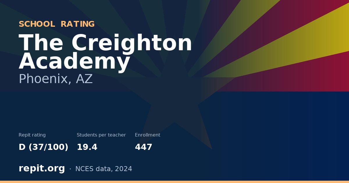 The Creighton Academy, Phoenix, AZ — Repit school rating D (37/100)