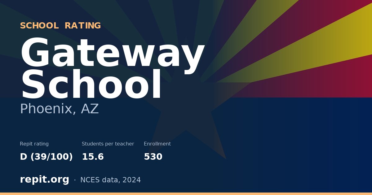 Gateway School, Phoenix, AZ — Repit school rating D (39/100)