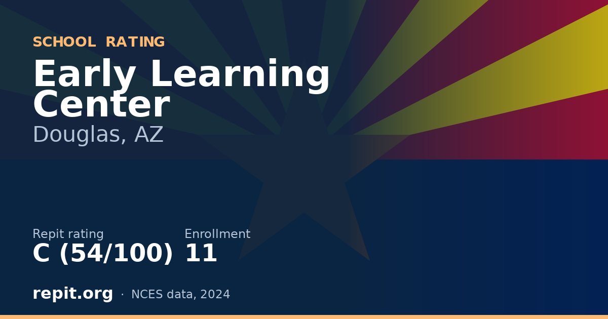 Early Learning Center, Douglas, AZ — Repit school rating C (54/100)